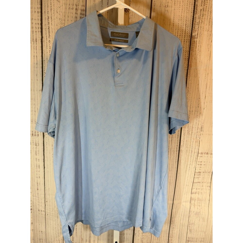 Daniel Cremieux Men’s Polo Shirt XXL Short Sleeve Blue Golf Performance